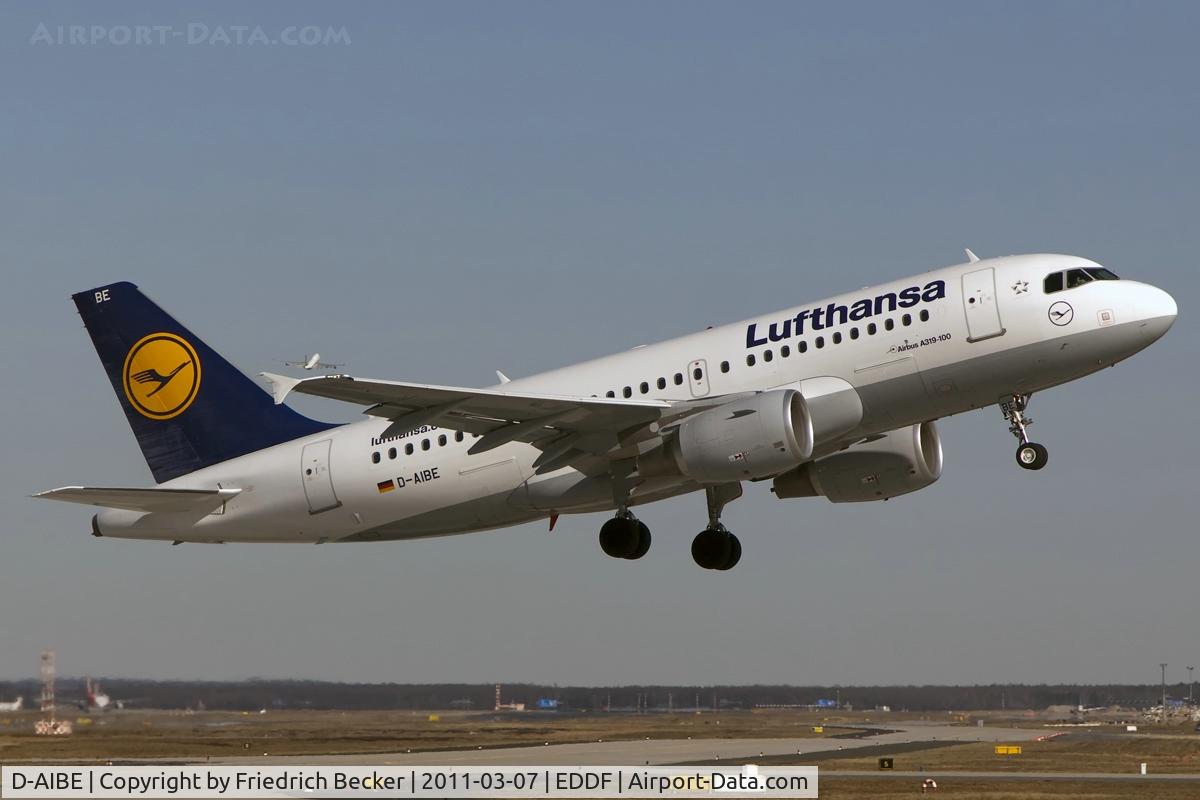 D-AIBE, 2010 Airbus A319-112 C/N 4511, departure via RW18W