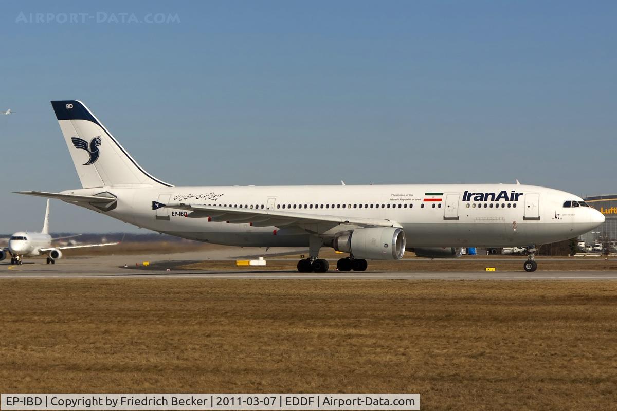 EP-IBD, 1993 Airbus A300B4-605R C/N 696, departure via RW18W