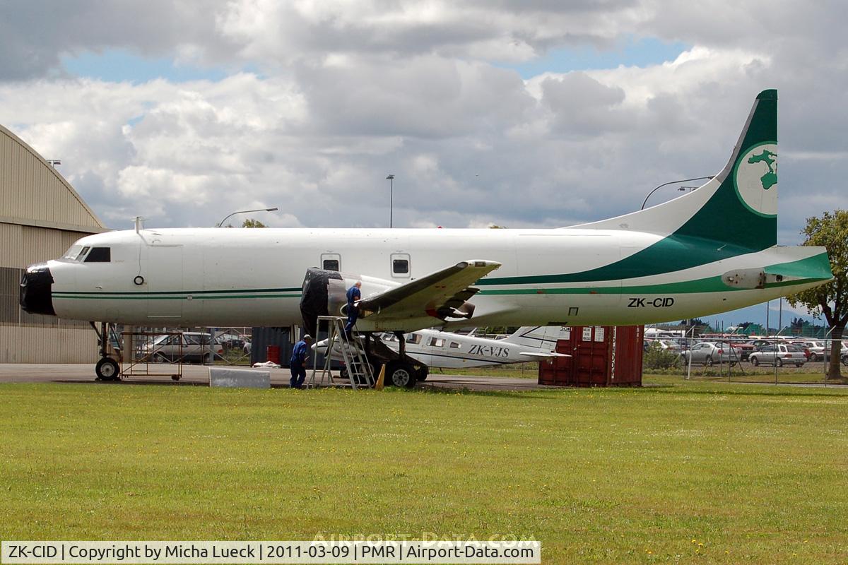 ZK-CID, 1956 Convair 580(F) C/N 385, At Palmerston North