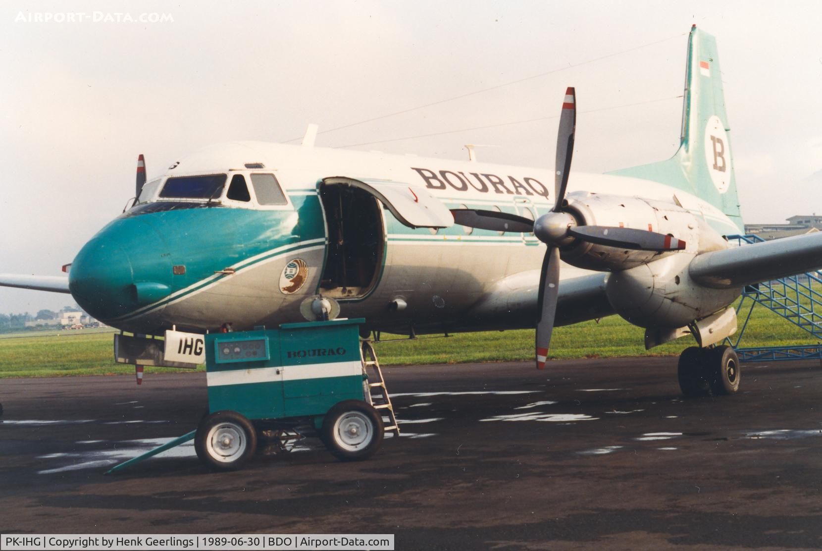 PK-IHG, 1968 Hawker Siddeley HS.748 Series 2A C/N 1627, Bouraq