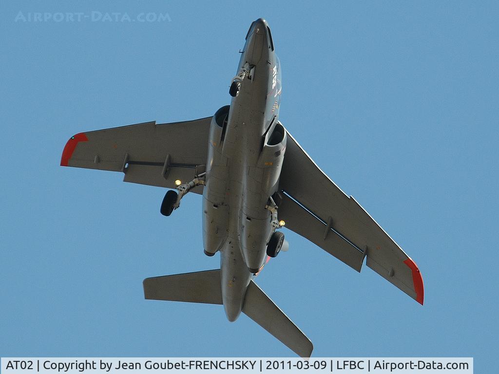 AT02, 1978 Dassault-Dornier Alpha Jet 1B C/N B02/1014, landing Cazaux LFBC