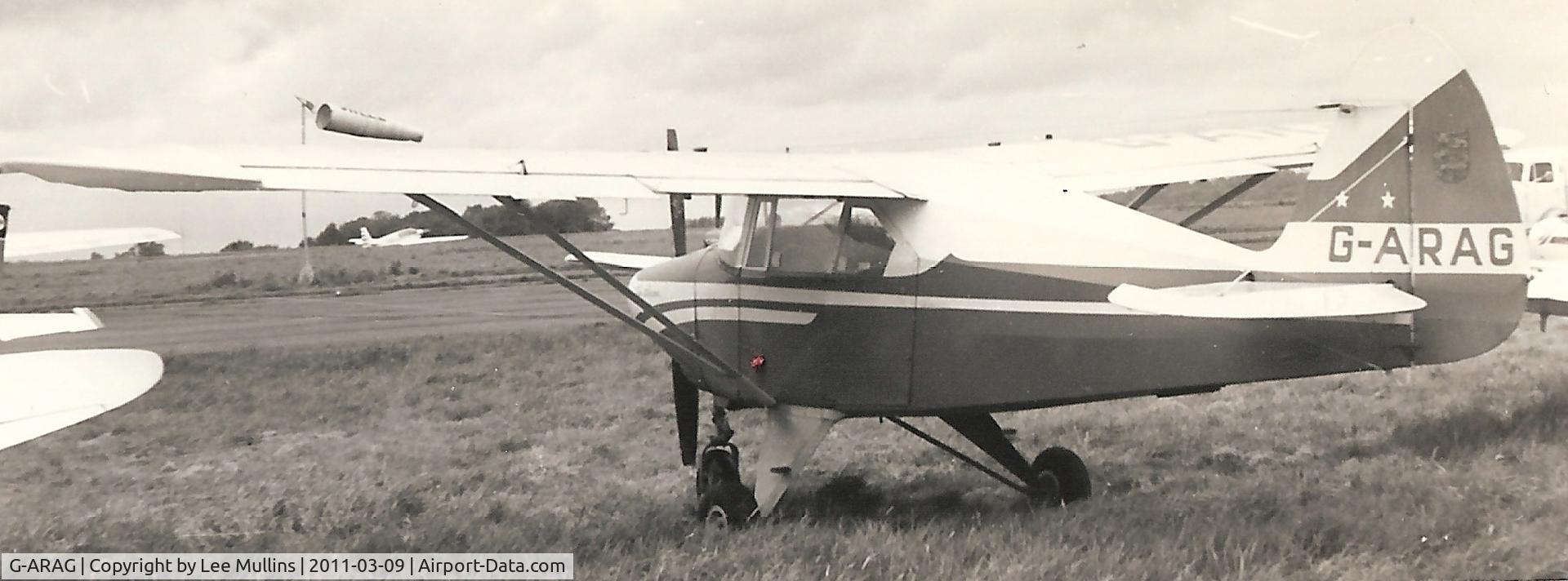 G-ARAG, 1960 Piper PA-22-160 Tri Pacer C/N 22-7348, Photo taken in 1960's in south east England.