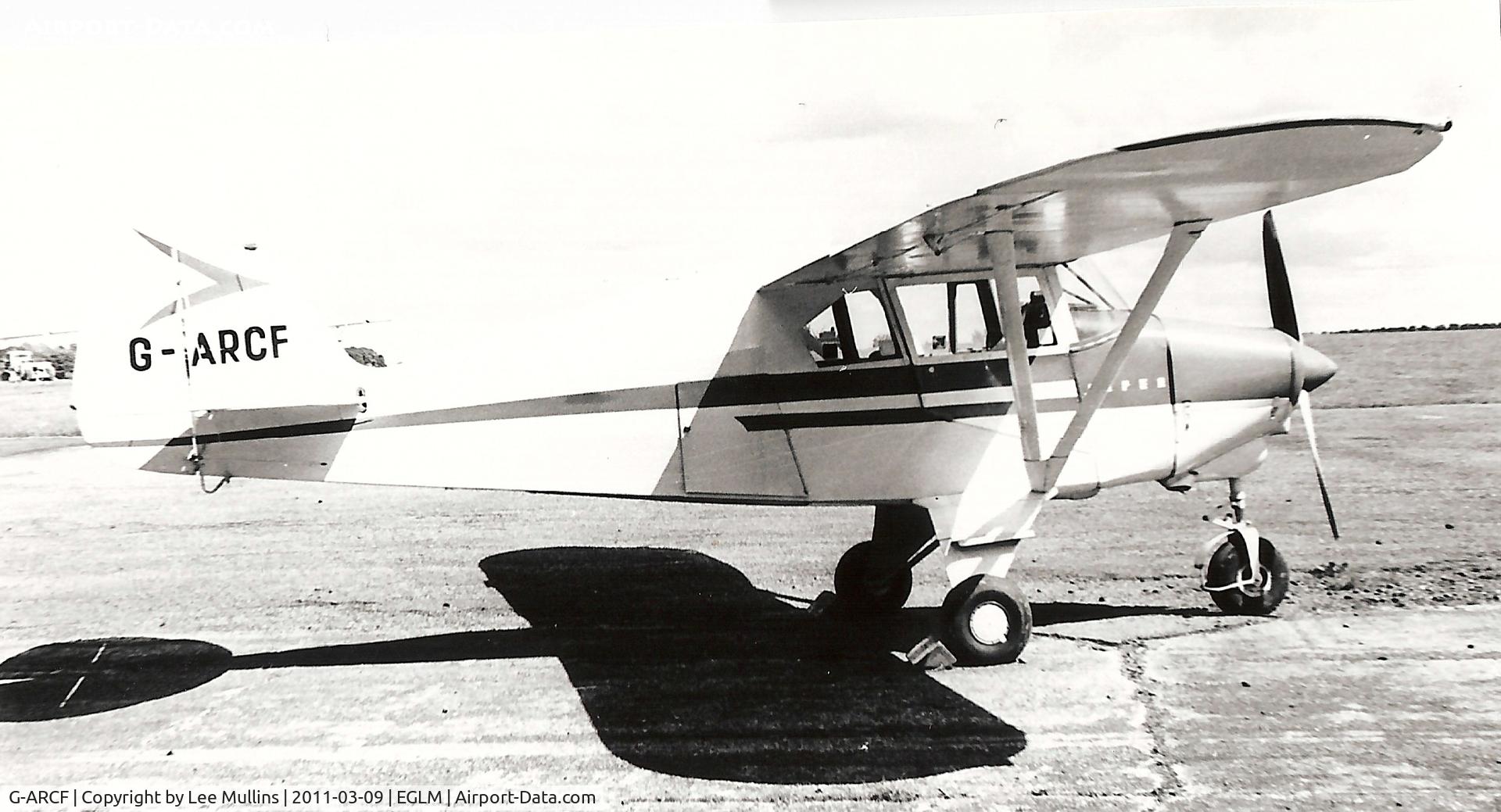 G-AAAC, De Havilland DH60X Moth C/N 694, Piper PA-22 seen here at White Waltham circa 1970