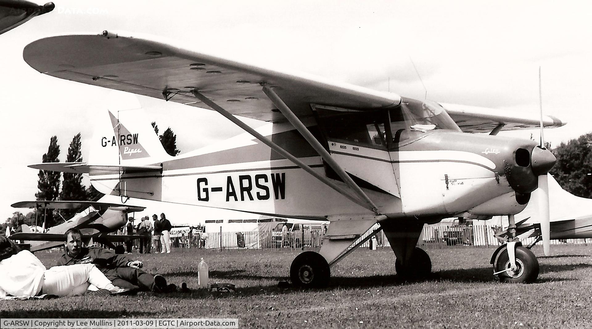 G-ARSW, 1961 Piper PA-22-108 Colt Colt C/N 22-8858, Piper PA-22 Colt seen at a PFA Rally at Cranfield in the 1980's