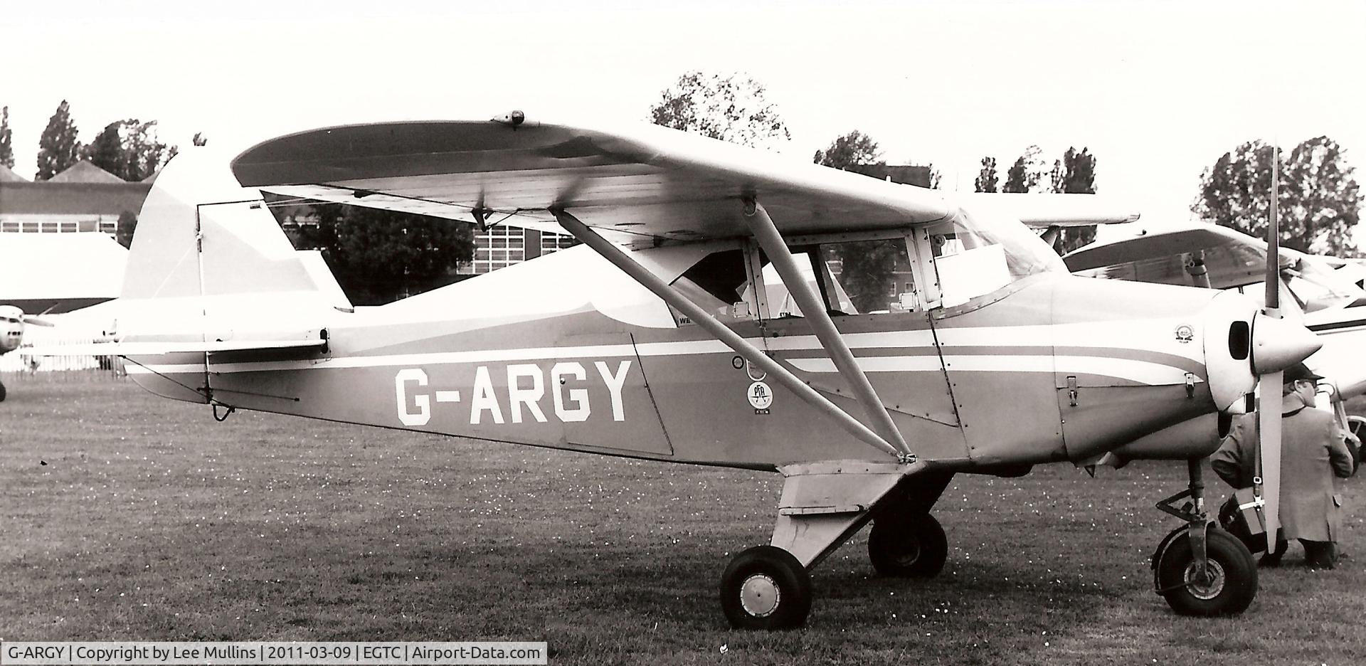 G-ARGY, 1960 Piper PA-22-160(TD) Tri Pacer C/N 22-7620, Piper PA-22 at a 1980's PFA Rally at Cranfield.