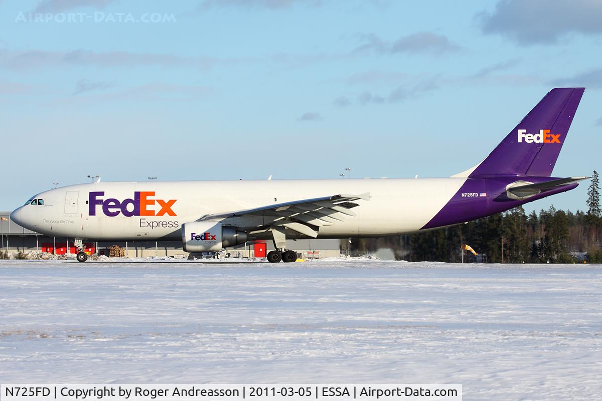 N725FD, 1990 Airbus A300B4-622R C/N 572, FDX5159 to CDG