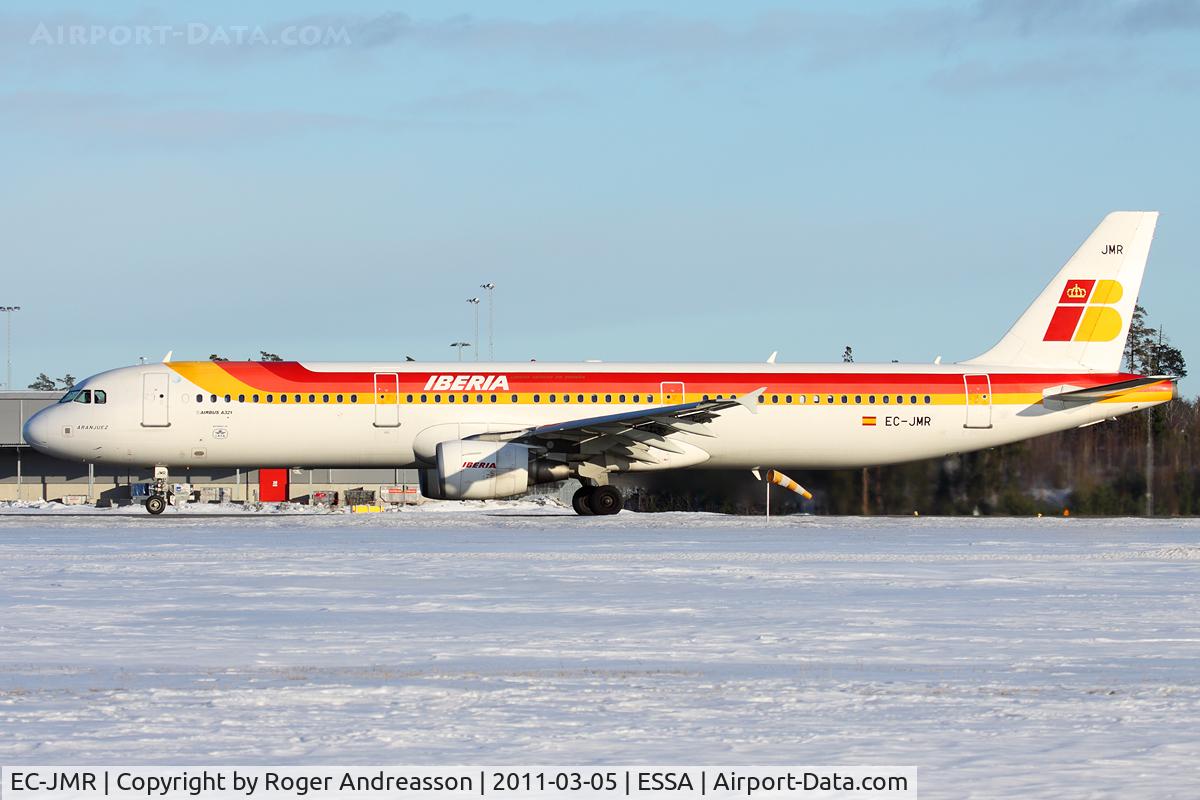 EC-JMR, 2005 Airbus A321-211 C/N 2599, IB3321 ARN-MAD
