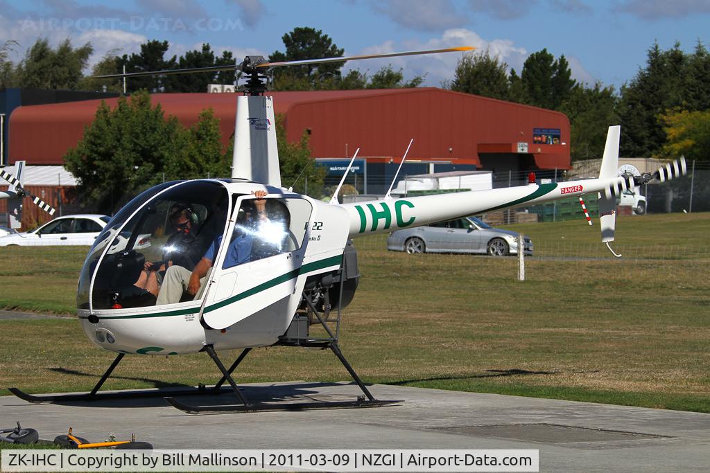 ZK-IHC, Robinson R22 Beta II C/N 4317, refueled and off on another training flt