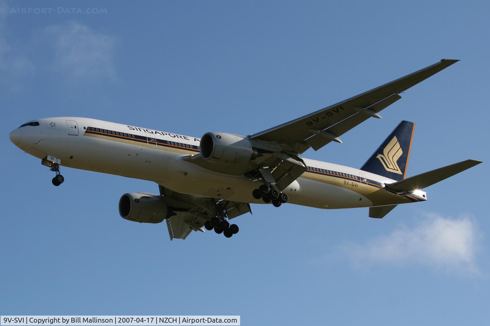 9V-SVI, 2002 Boeing 777-212/ER C/N 32316, in as SQ297 direct from SIN