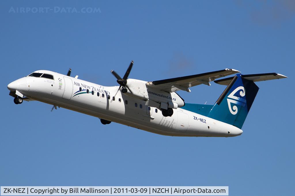 ZK-NEZ, 2007 De Havilland Canada DHC-8-311 Dash 8 C/N 654, away to NSN from 02