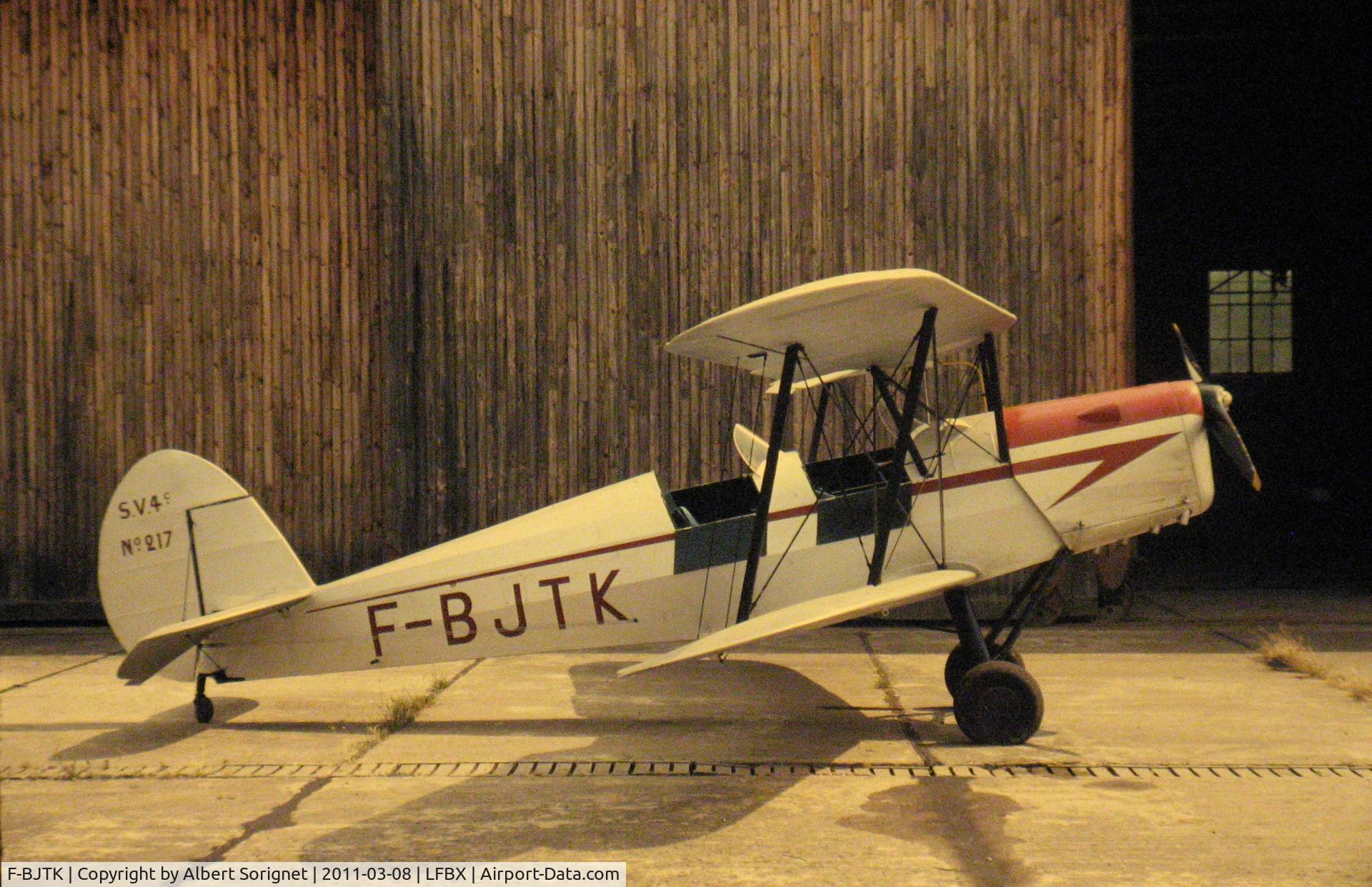 F-BJTK, Stampe-Vertongen SV-4C C/N 217, Stampe SV4. Date photo: 1070-06-27 at Périgueux airport, France