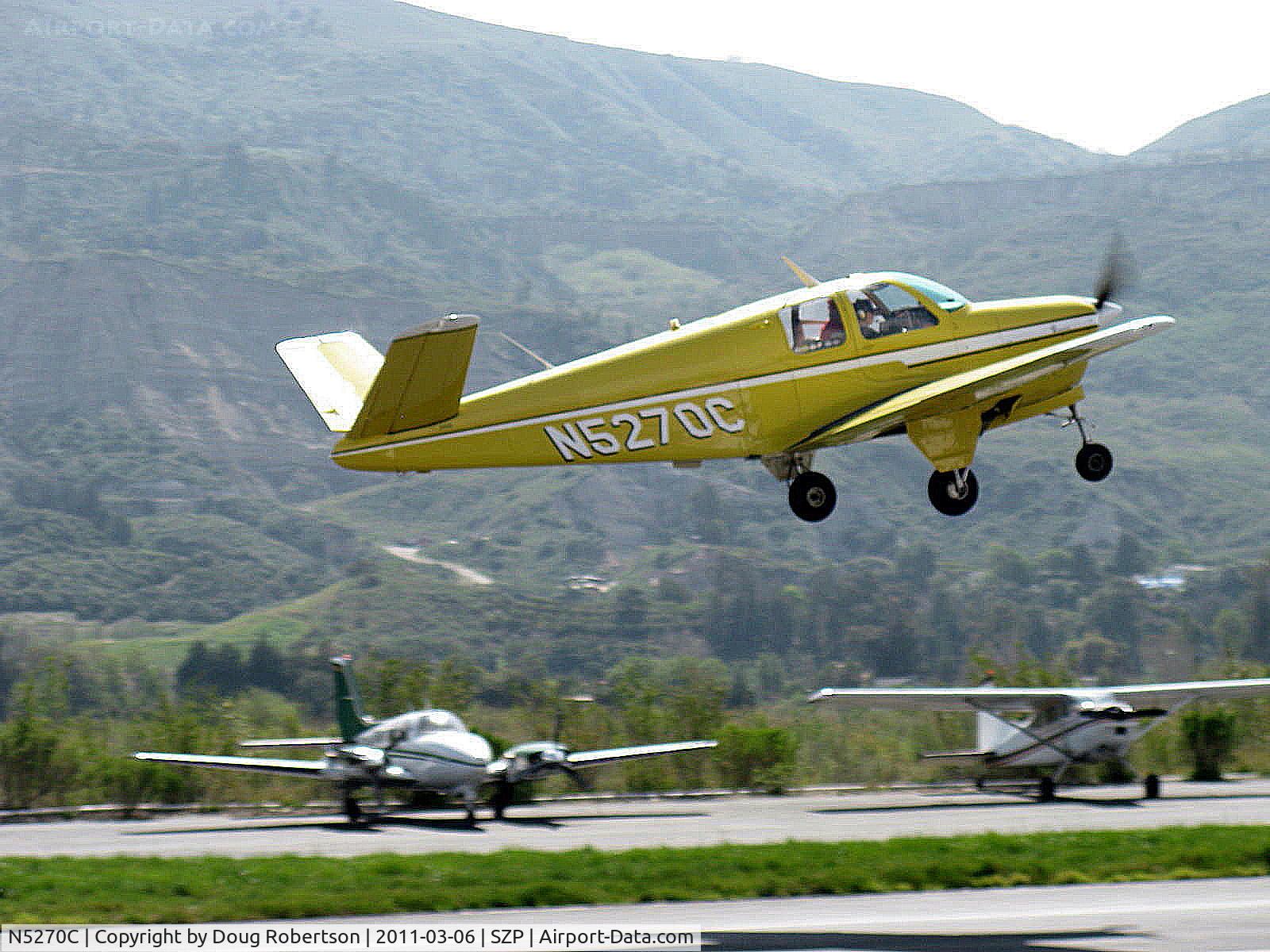 N5270C, 1950 Beech B35 Bonanza C/N D-2664, 1950 Beech B35 BONANZA, Continental E-185 196 Hp for one minute, 185 Hp continuous, takeoff climb Rwy 22