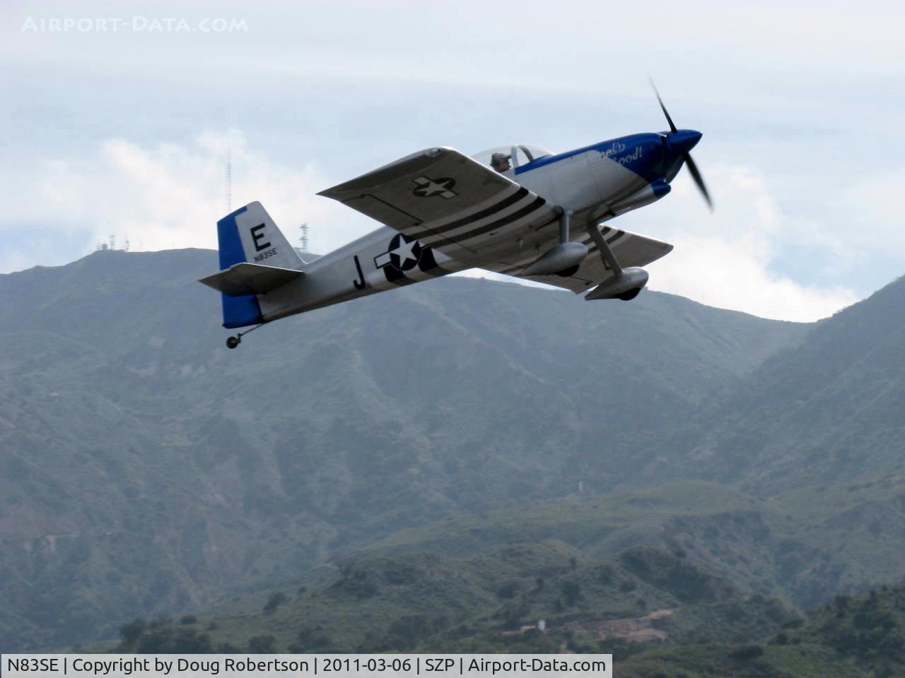 N83SE, 2004 Vans RV-8 C/N 81685, 2004 Ely VAN's RV-8, takeoff climb Rwy 22