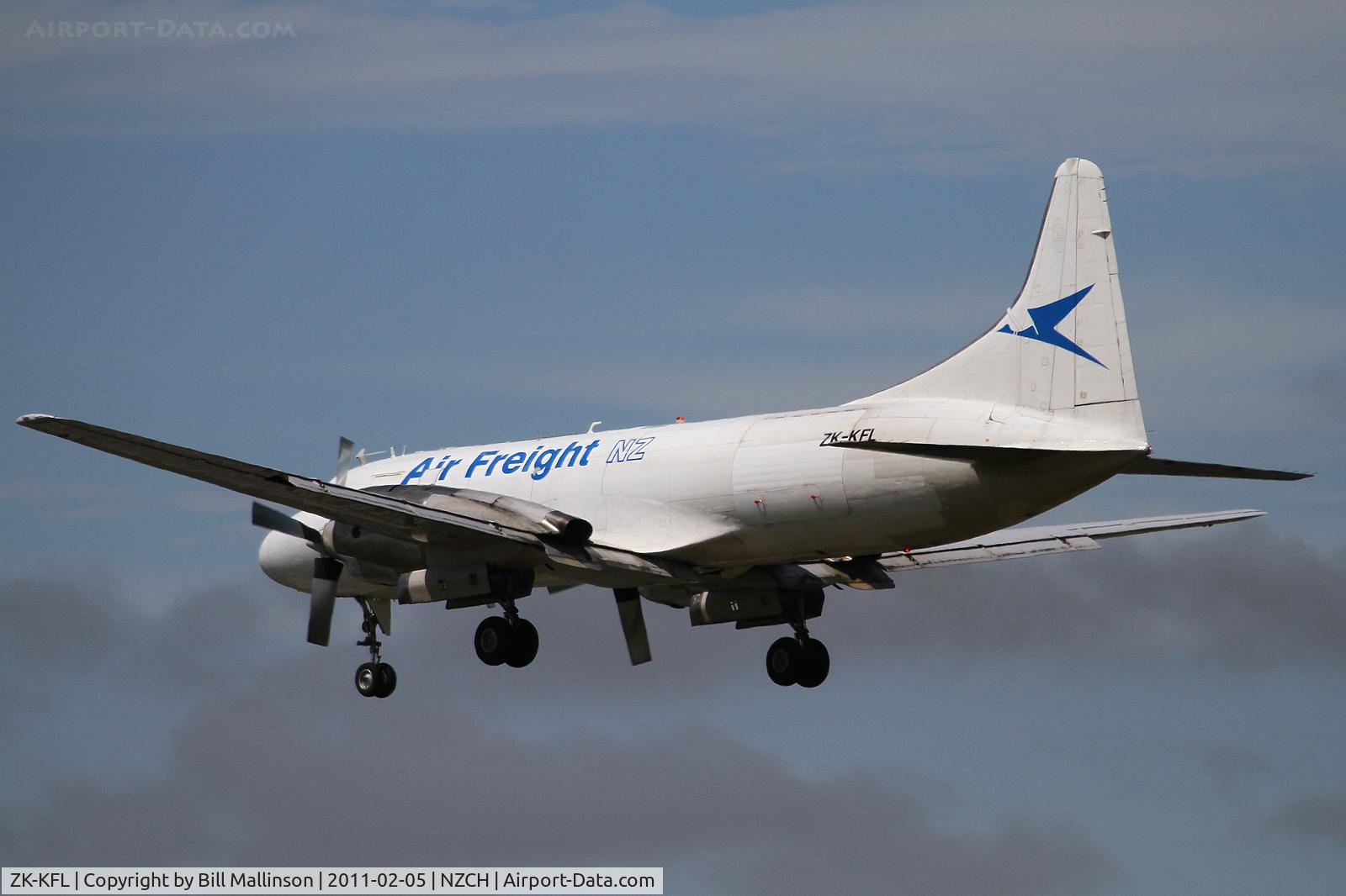 ZK-KFL, 1956 Convair 580(F) C/N 372, normally came in while I was at work