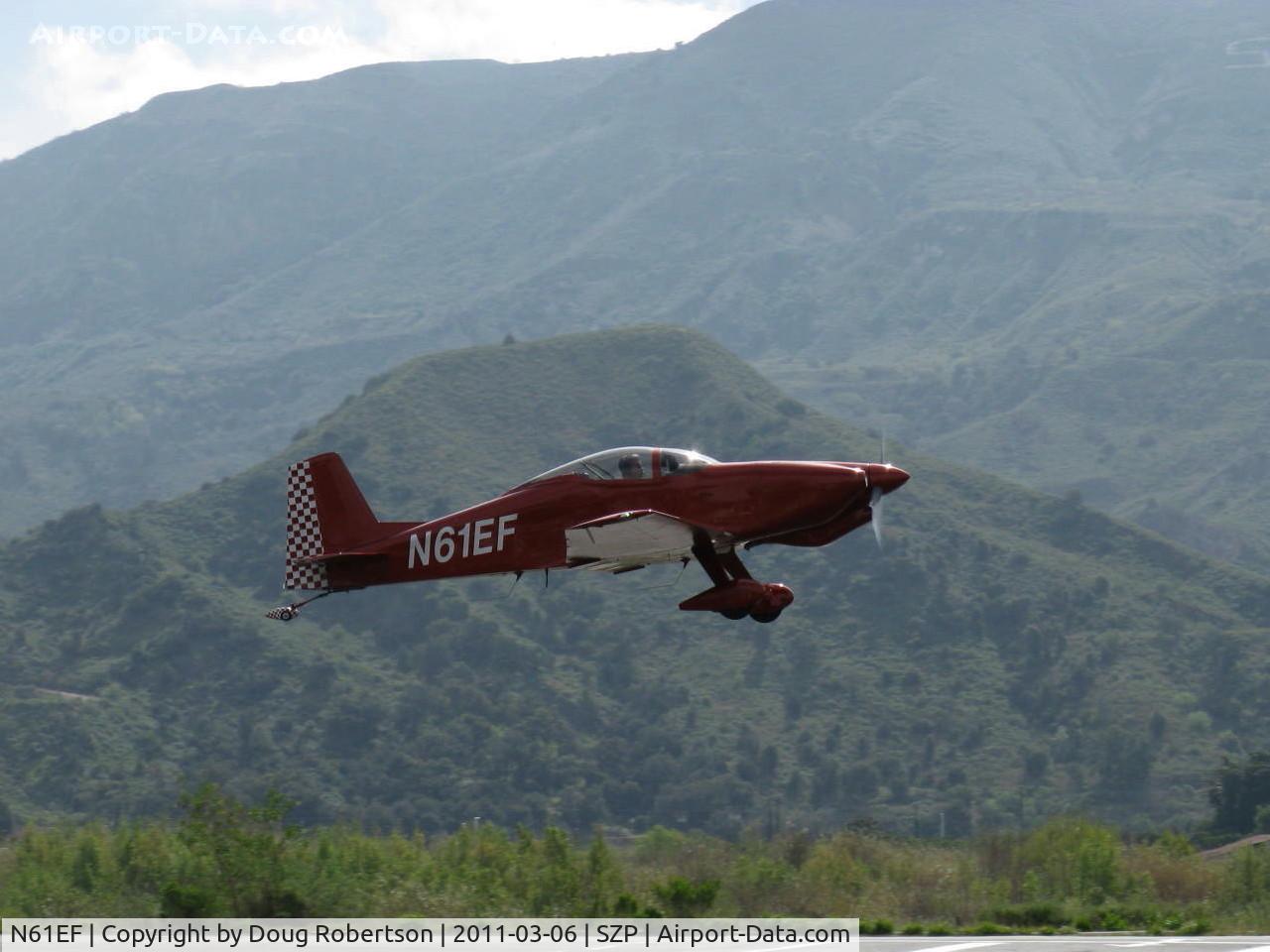 N61EF, 1989 Bushby Mustang II C/N M-II-1019, 1989 Forisch BUSHBY M-II MUSTANG II, Lycoming O-320 160 Hp, takeoff climb Rwy 22