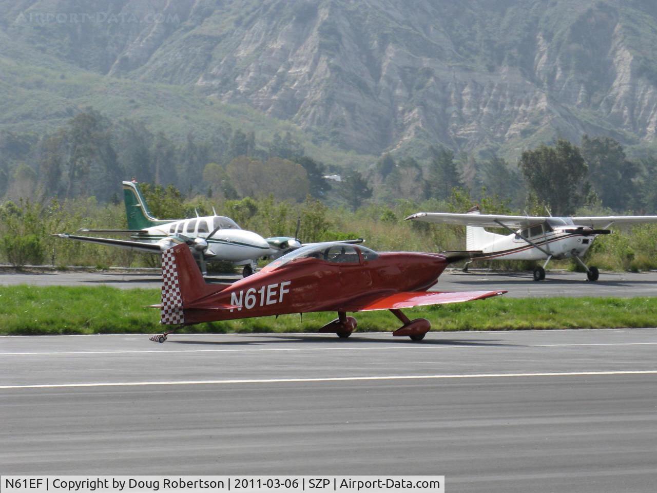 N61EF, 1989 Bushby Mustang II C/N M-II-1019, 1989 Forisch BUSHBY M-II MUSTANG II, Lycoming O-320 160 HP, landing roll Rwy 22