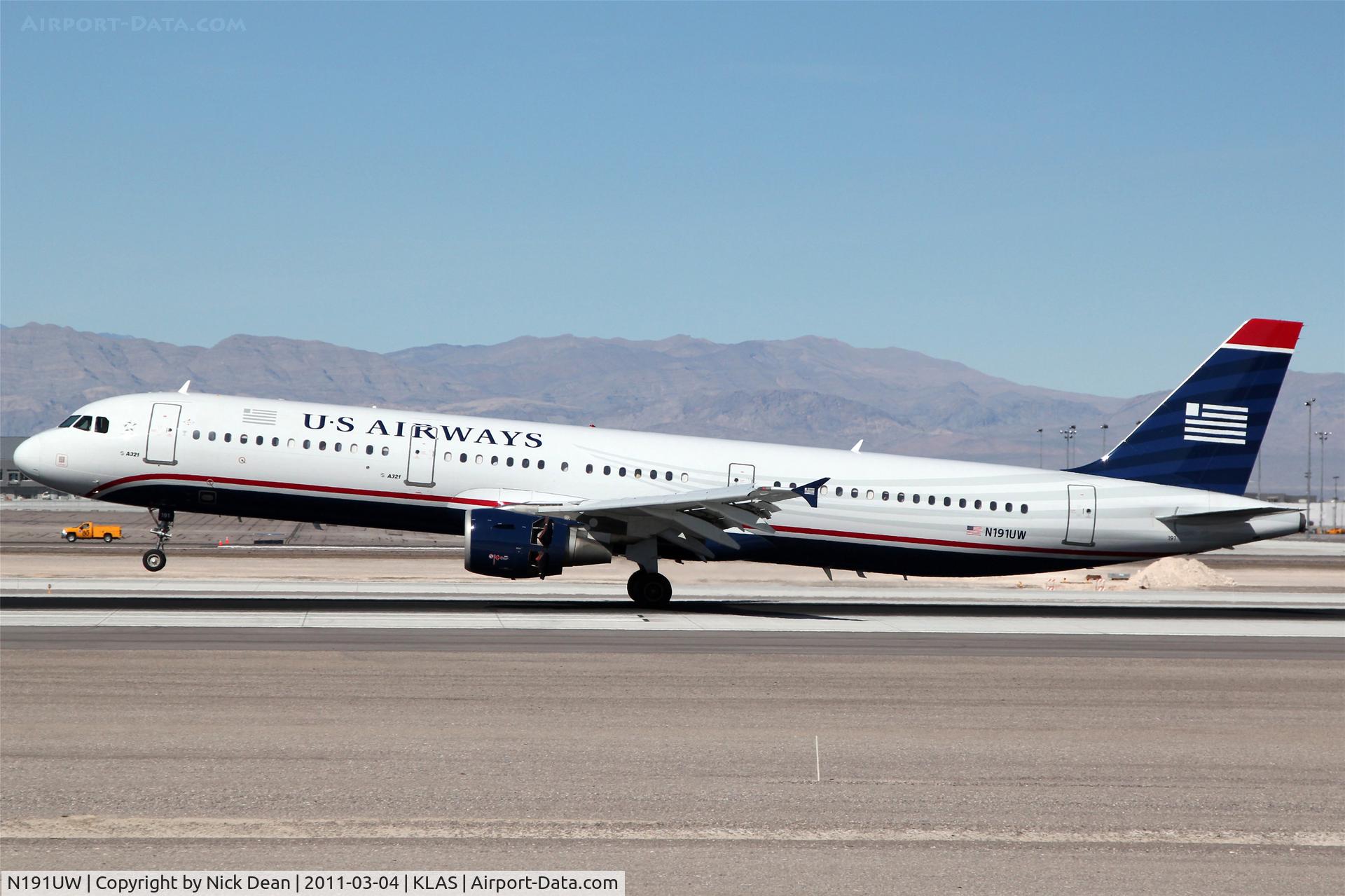 N191UW, 2001 Airbus A321-211 C/N 1447, KLAS