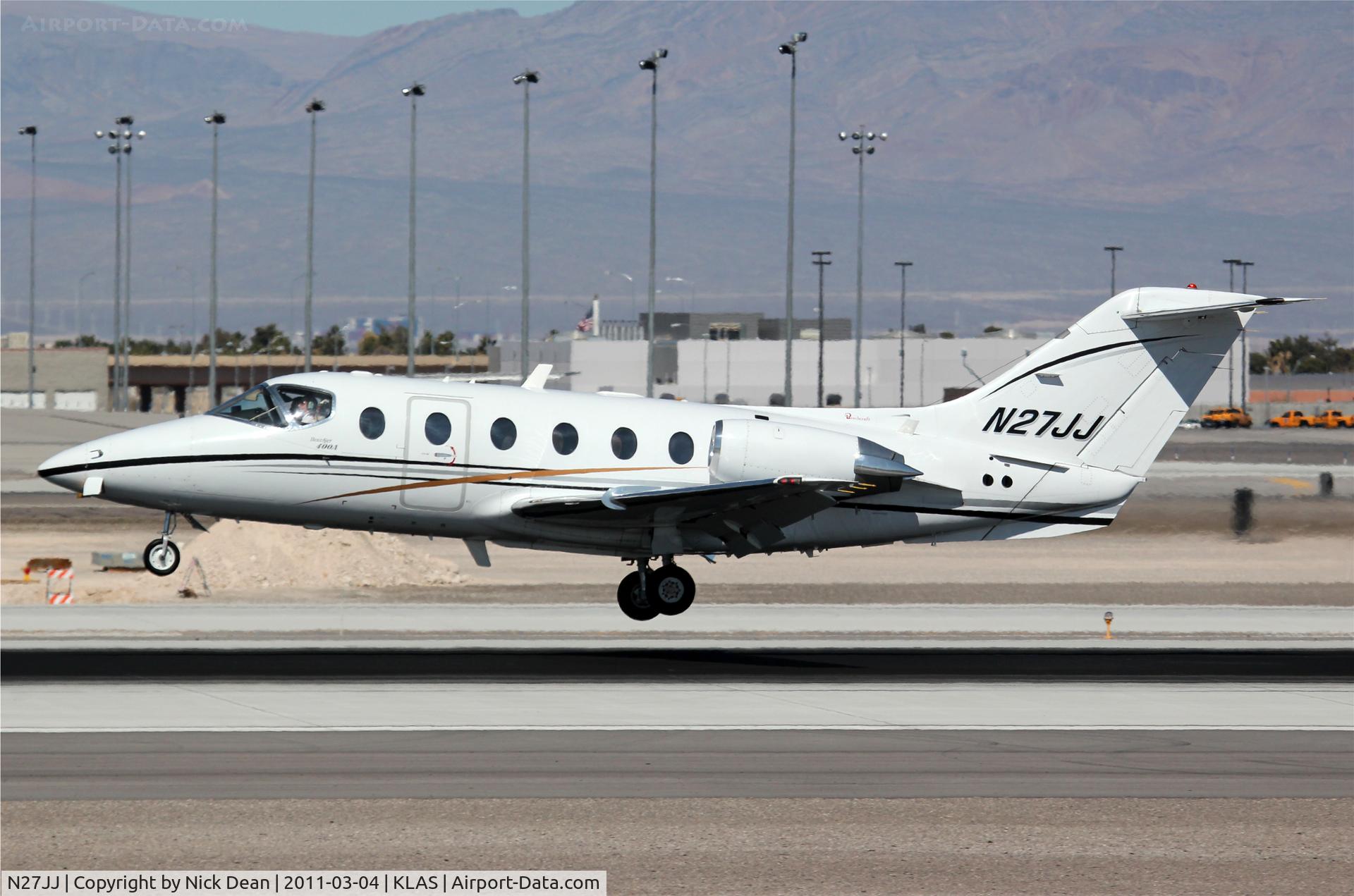 N27JJ, 1992 Beech 400A Beechjet C/N RK-59, KLAS