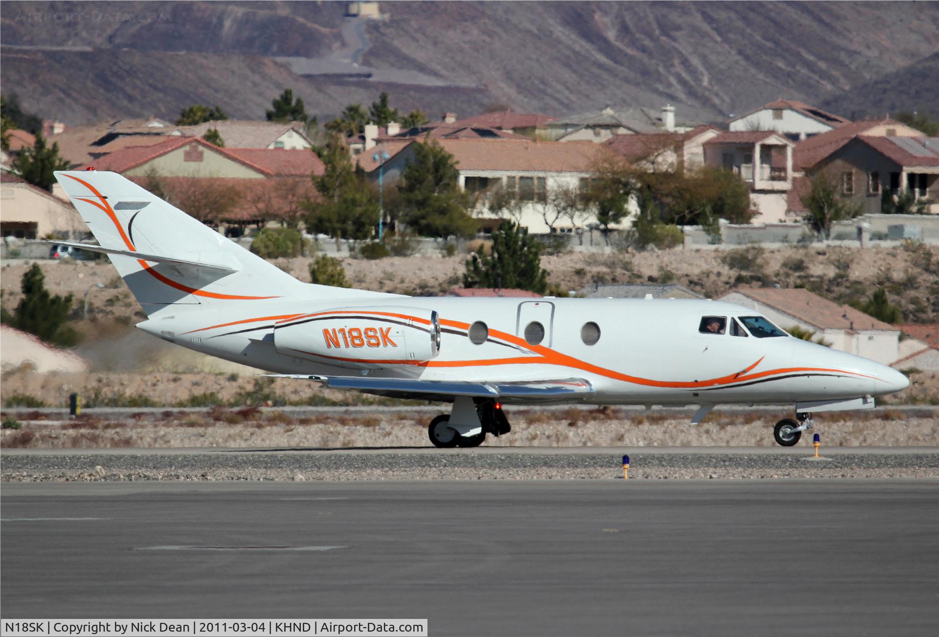 N18SK, 1974 Dassault Falcon 10 C/N 34, KHND