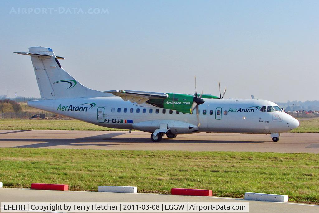 EI-EHH, 1990 ATR 42-300 C/N 196, Aer Arran 1990 ATR 42-300, c/n: 196 at Luton
