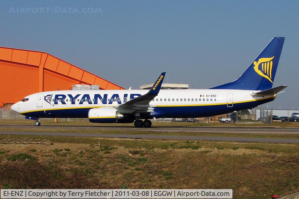 EI-ENZ, 2011 Boeing 737-8AS C/N 40308, 2011 Boeing 737-8AS, c/n: 40308 of Ryanair at Luton