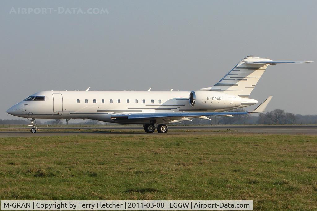 M-GRAN, 2009 Bombardier BD-700-1A11 Global 5000 C/N 9324, Bombardier BD-700 Global 5000, c/n: 9324 at Luton