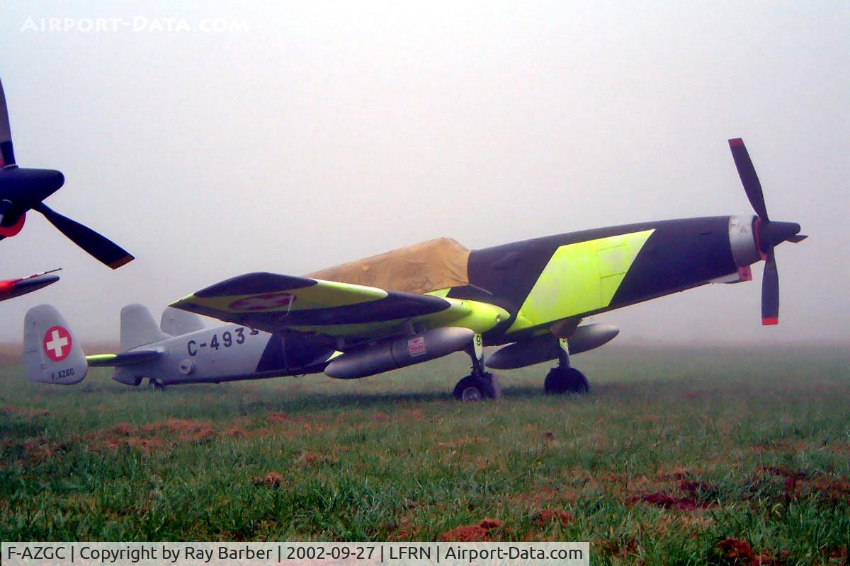 F-AZGC, 1943 F+W C-3605 Schlepp C/N 273, EKW C-3605 [273] Rennes-St Jacques~F 27/09/2002. Taken in early morning fog.