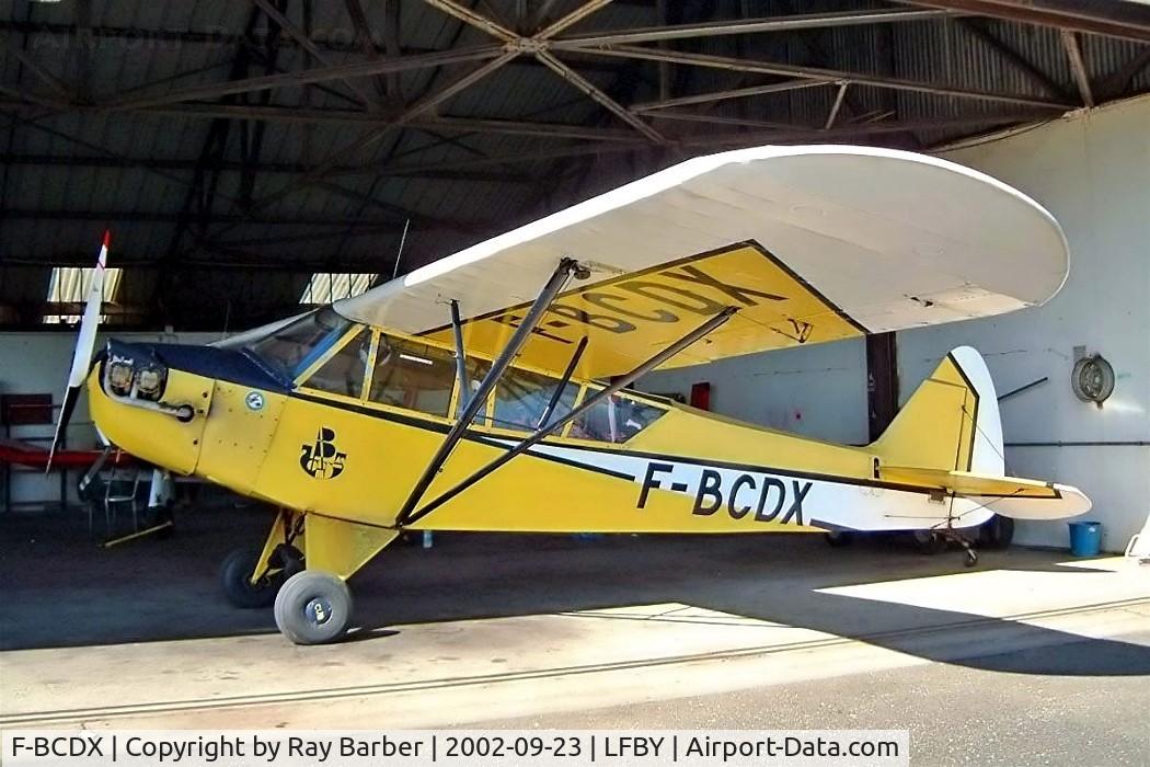 F-BCDX, Piper L-4A Grasshopper (O-59A / J3C-65) C/N 10528, Piper J-3C-65 Cub [10528] Dax~F 23/09/2002. Line number 10353.
