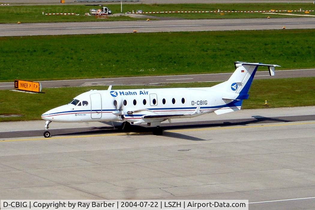 D-CBIG, 1997 Beech 1900D C/N UE-288, Beech 1900D [UE-288] Hahn Air Zurich~HB 22/07/2004.