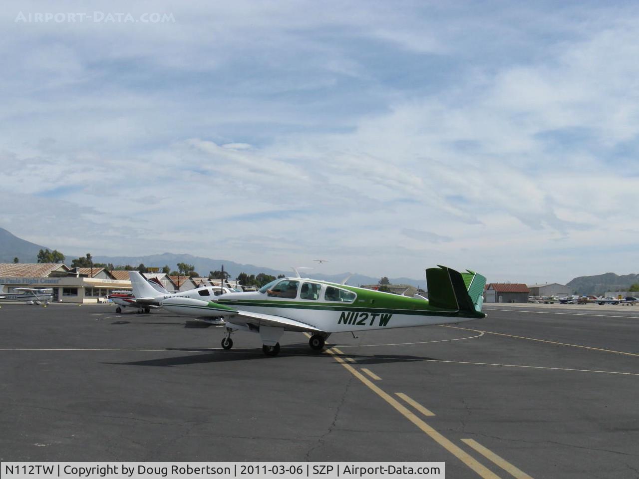 N112TW, 1973 Beech V35B Bonanza C/N D-9523, 1973 Beech V35B BONANZA, Continental IO-520-B 285 Hp, tip tanks, taxi