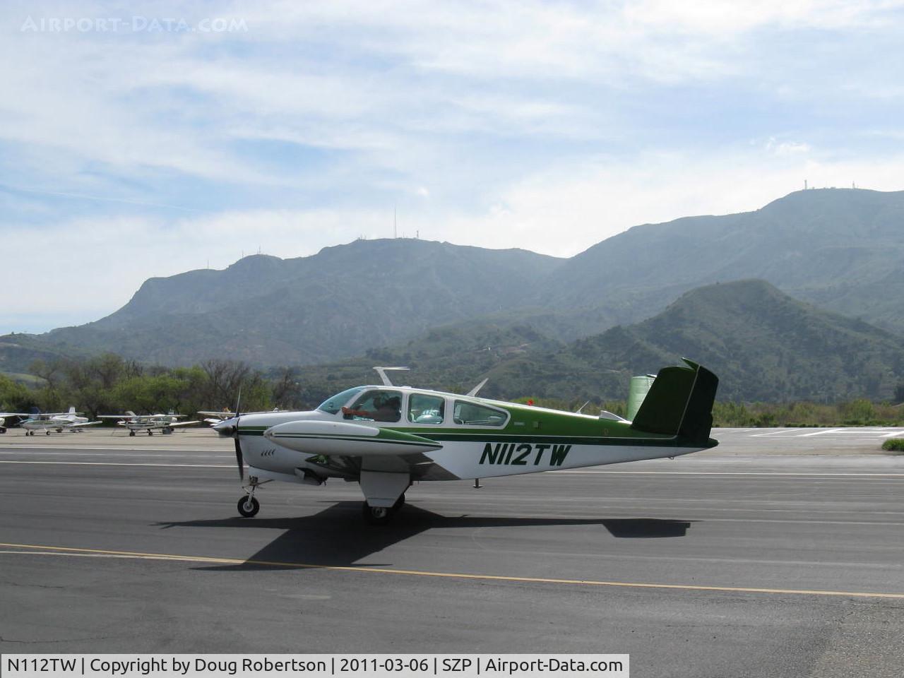 N112TW, 1973 Beech V35B Bonanza C/N D-9523, 1973 Beech V35B BONANZA, Continental IO-520-B 285 Hp, tip tanks, taxi
