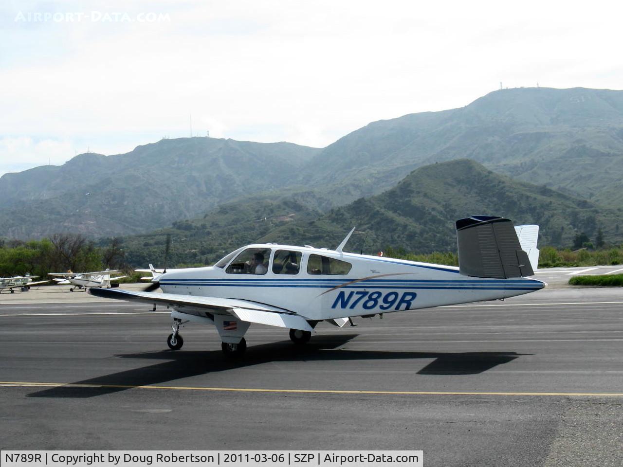 N789R, 1965 Beech S35 Bonanza C/N D-7777, 1965 Beech S35 BONANZA, Continental IO-520-B 285 Hp, taxi
