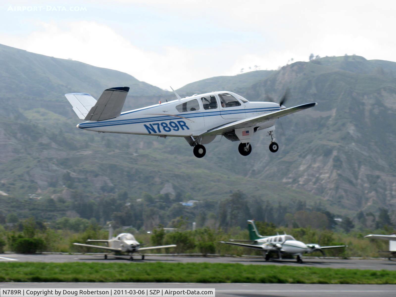 N789R, 1965 Beech S35 Bonanza C/N D-7777, 1965 Beech S35 Bonanza, Continental IO-520-B 285 Hp, takeoff climb Rwy 22