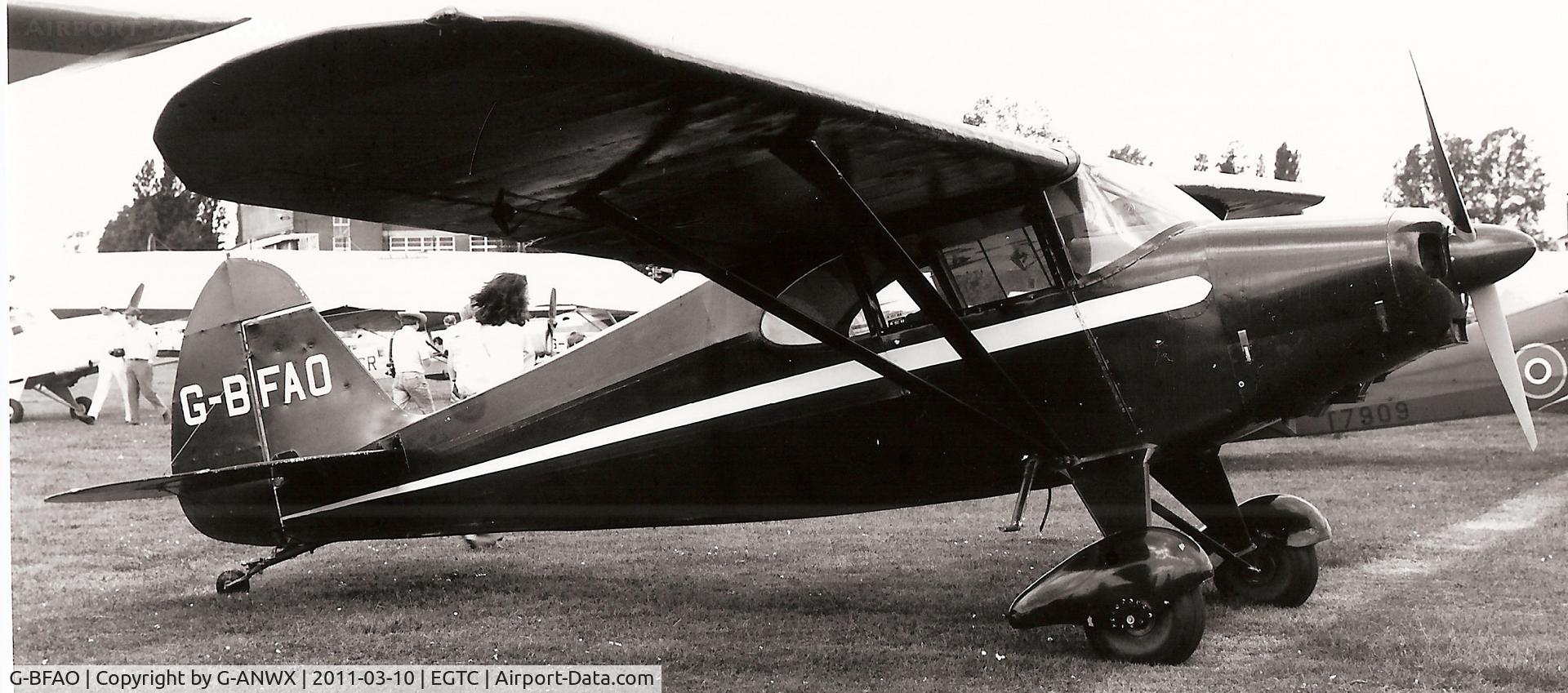 G-BFAO, 1952 Piper PA-20-135 Pacer Pacer C/N 20-674, Seen at a 1980's PFA Rally at Cranfield.