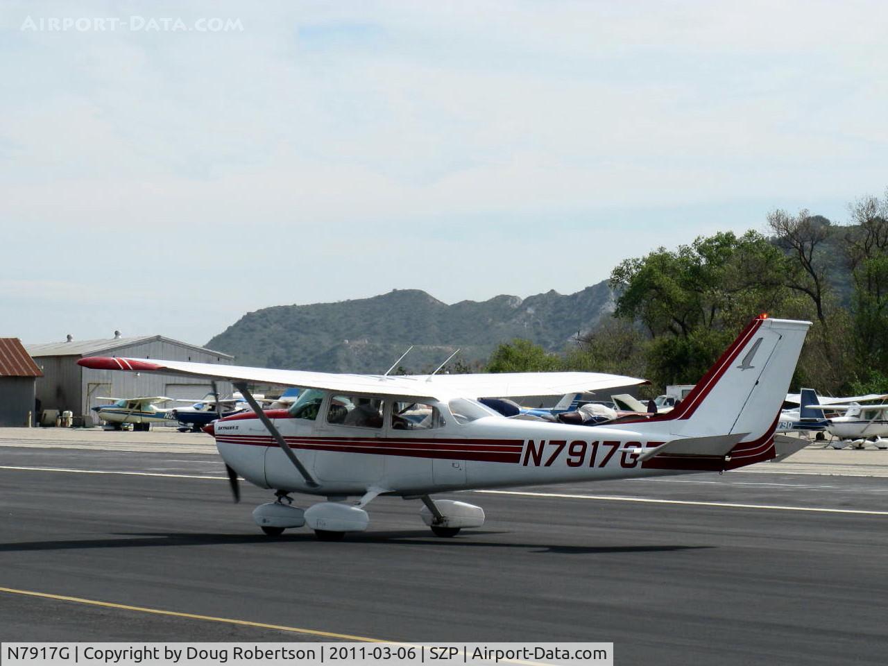 N7917G, 1970 Cessna 172L C/N 17259617, 1970 Cessna 170L SKYHAWK II, Lycoming O-320-E2D 150 Hp, taxi