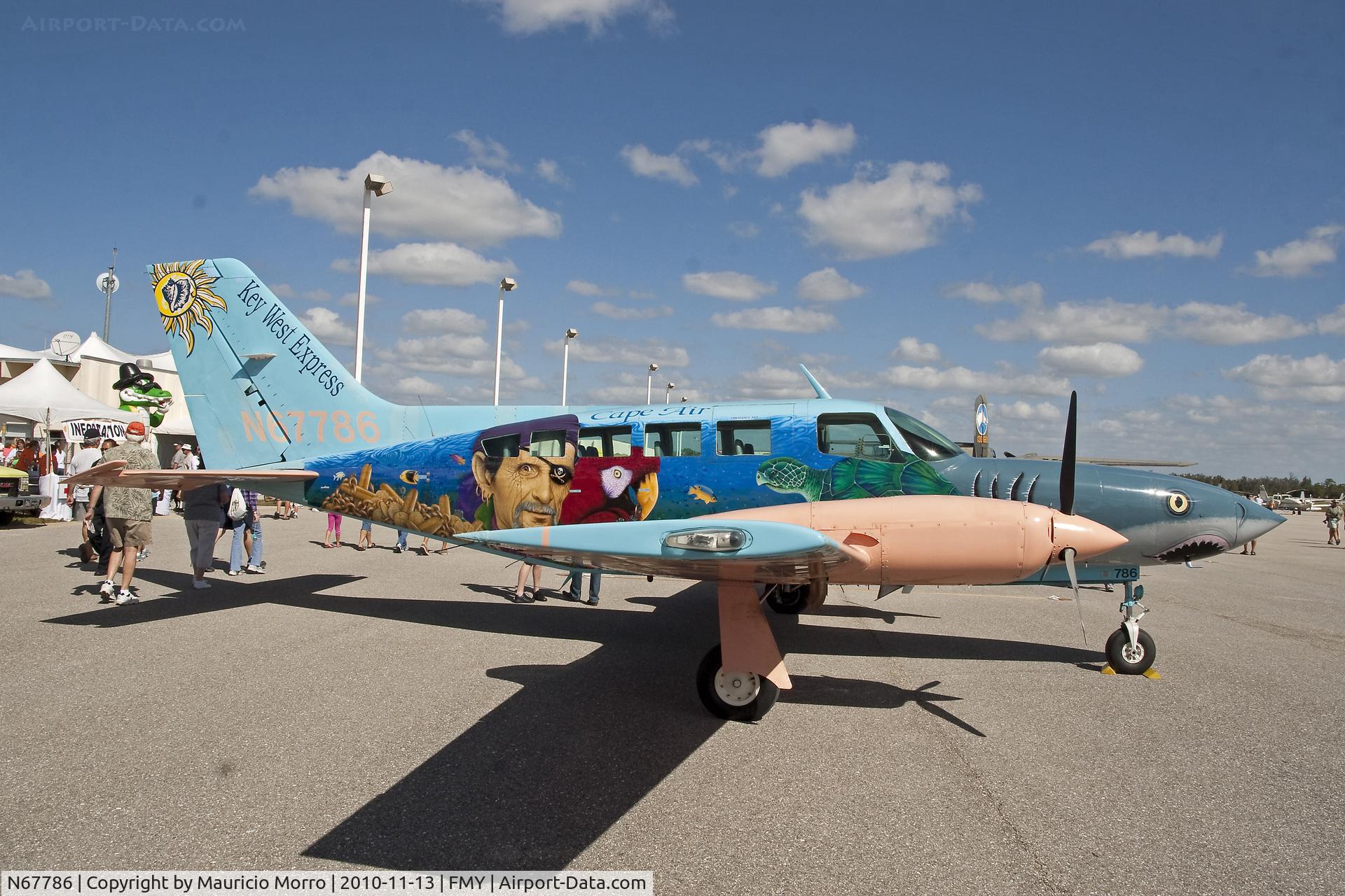 N67786, 1981 Cessna 402C Utiliner C/N 402C0631, Fantasy Flyer a colorful Cessna 402C from Cape Air