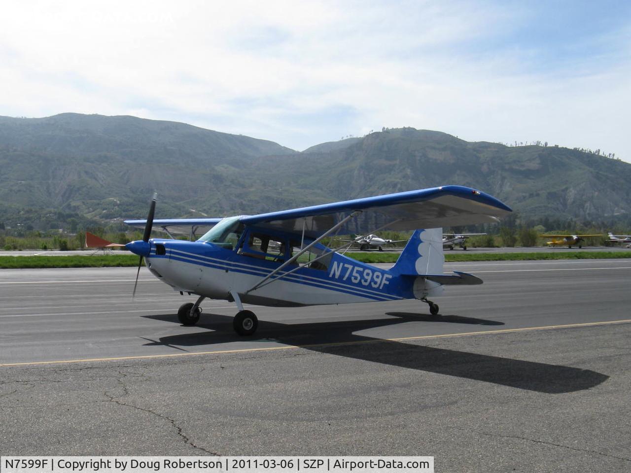 N7599F, 1970 Champion 7ECA Citabria C/N 745-70, 1970 Champion 7ECA CITABRIA, Lycoming O-235 115 Hp, Young Eagles Flight, taxi