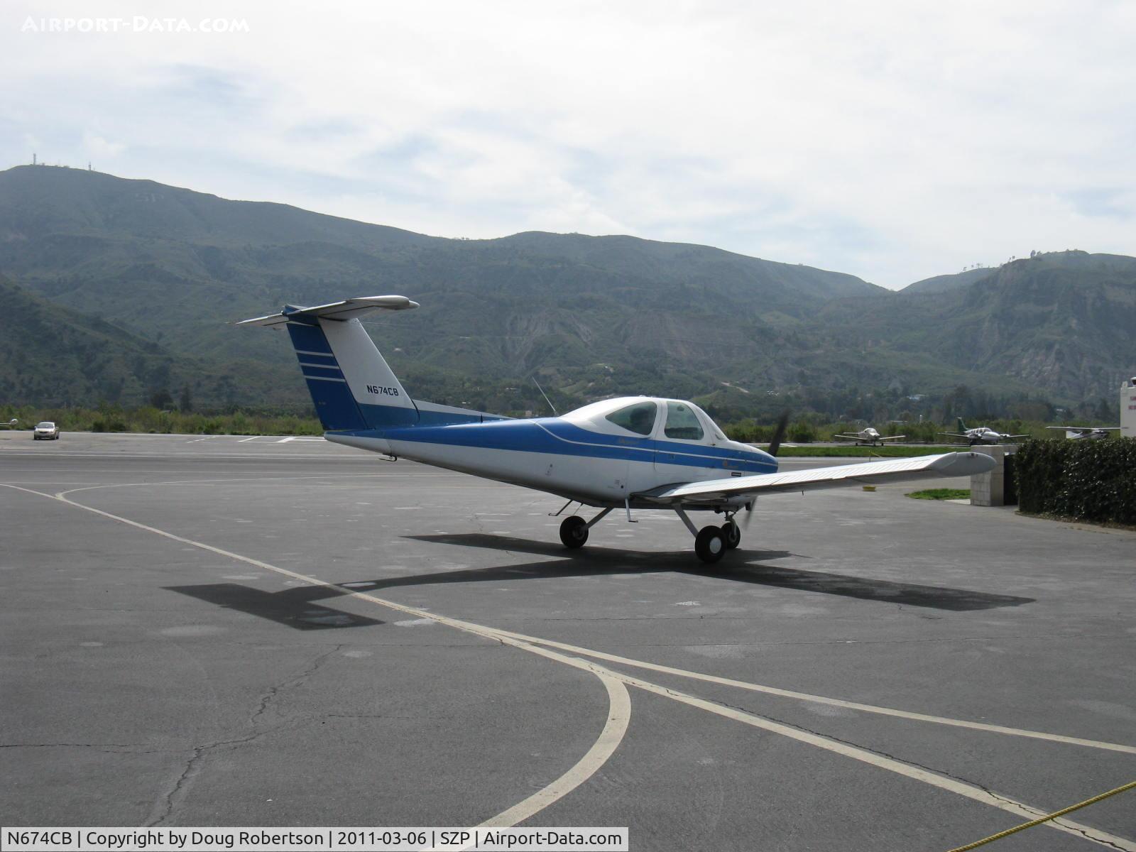 N674CB, 1979 Beech 77 Skipper C/N WA-8, 1979 Beech 77 SKIPPER, Lycoming O-235-L2C 115 Hp, taxi