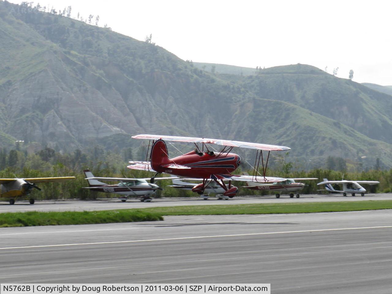 N5762B, 1980 Great Lakes 2T-1A-2 Sport Trainer C/N 0833, 1980 Great Lakes 2T-A1-2 SPORT TRAINER, Lycoming AEIO-360-B1FG 180 Hp, touch & go takeoff
