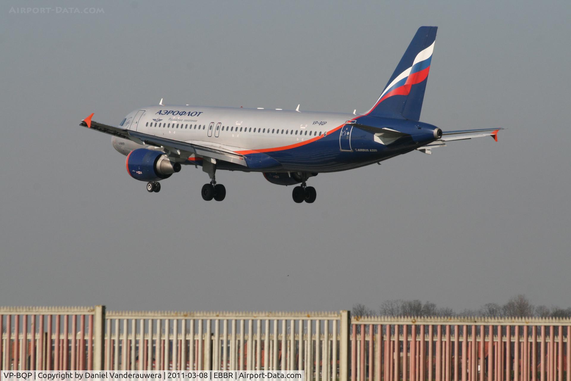 VP-BQP, 2006 Airbus A320-214 C/N 2875, Flight SU235 is descending to RWY 25L
