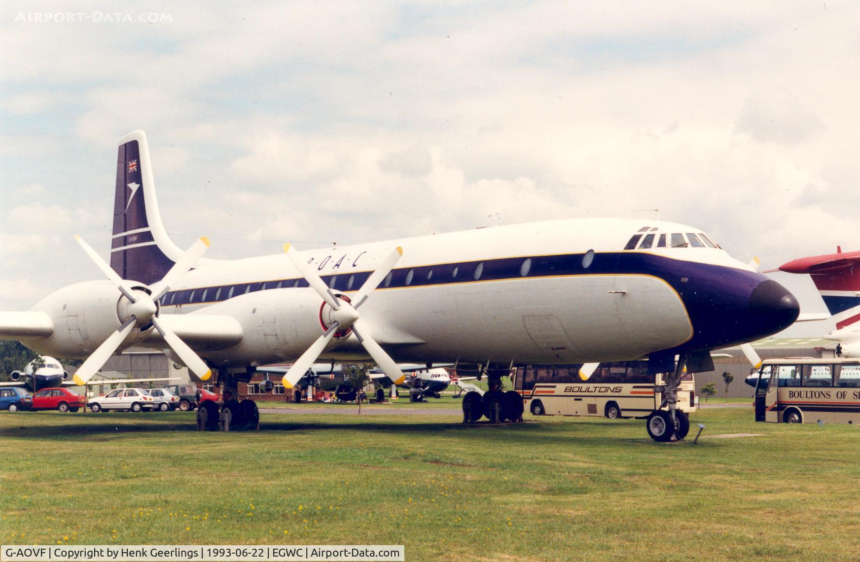 G-AOVF, 1958 Bristol 175 Britannia 312F C/N 13237, RAF Cosford Museum