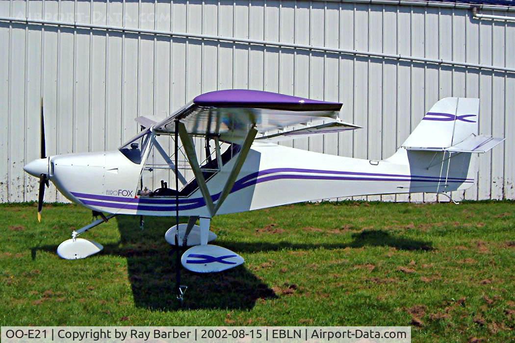 OO-E21, 2002 Aeropro Eurofox C/N 12402, Aeropro Eurofox [12402] Liernu/Eghezee~OO 15/08/2002 Taken before the registration was applied.