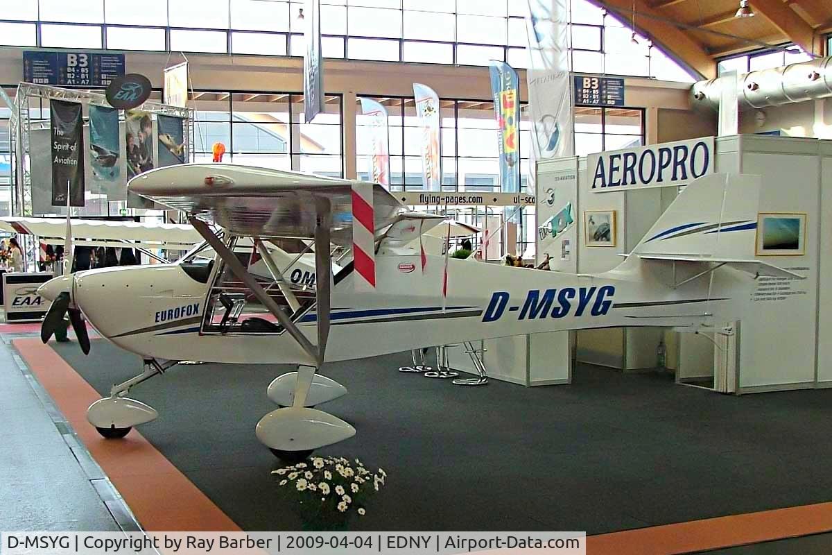 D-MSYG, Aeropro Eurofox C/N Not found D-MSYG, Aeropro Eurofox [Unknown] Friedrichschafen~D 04/04/2009.