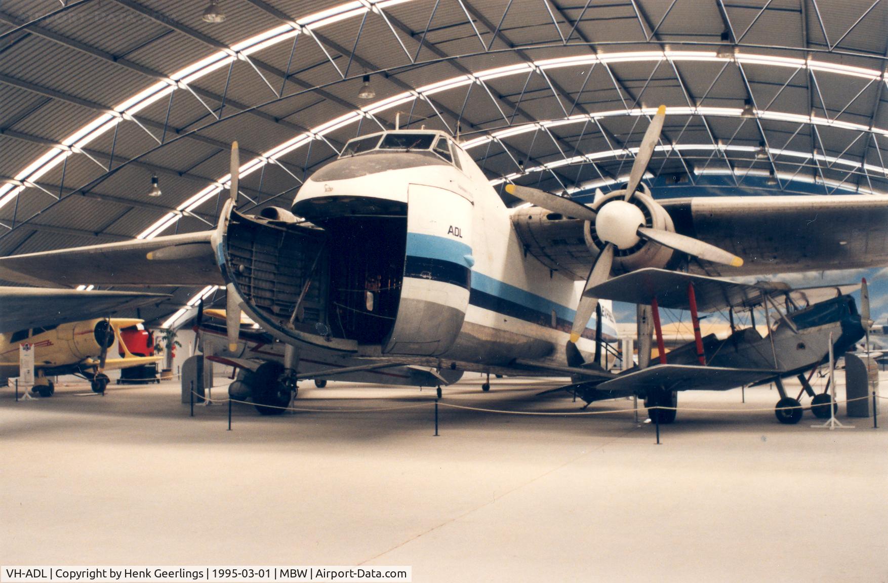 VH-ADL, Bristol 170 Freighter Mk.31 C/N 13193, Ex Air World Museum. Now at the Australian National Air Museum at Melbourne - Moorabbin.