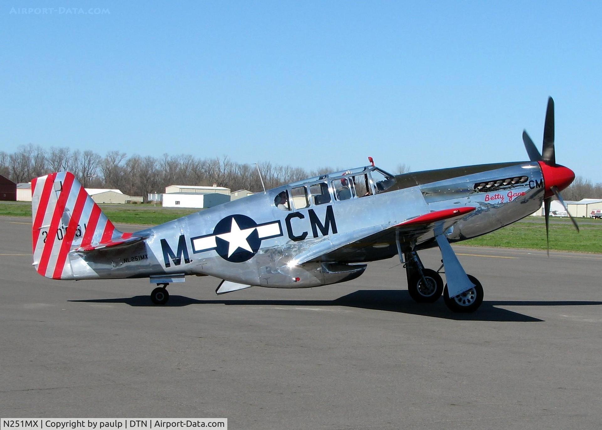 N251MX, 1943 North American P-51C-10 Mustang C/N 103-22730, At Downtown Shreveport.