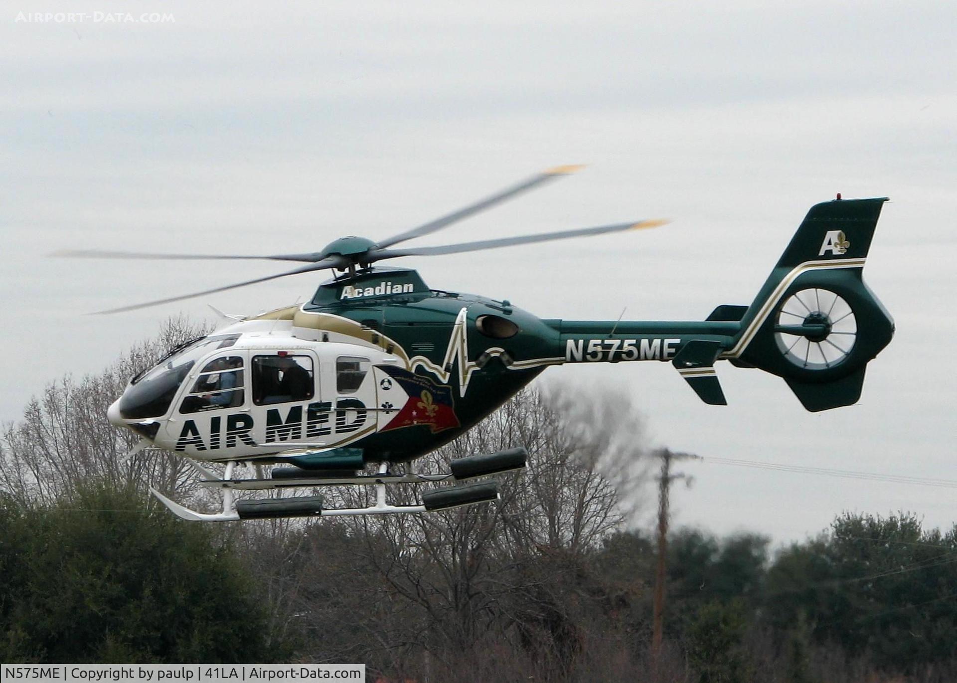 N575ME, 2000 Eurocopter EC-135T-1 C/N 0157, Departing Metro Aviation / Downtown Shreveport.