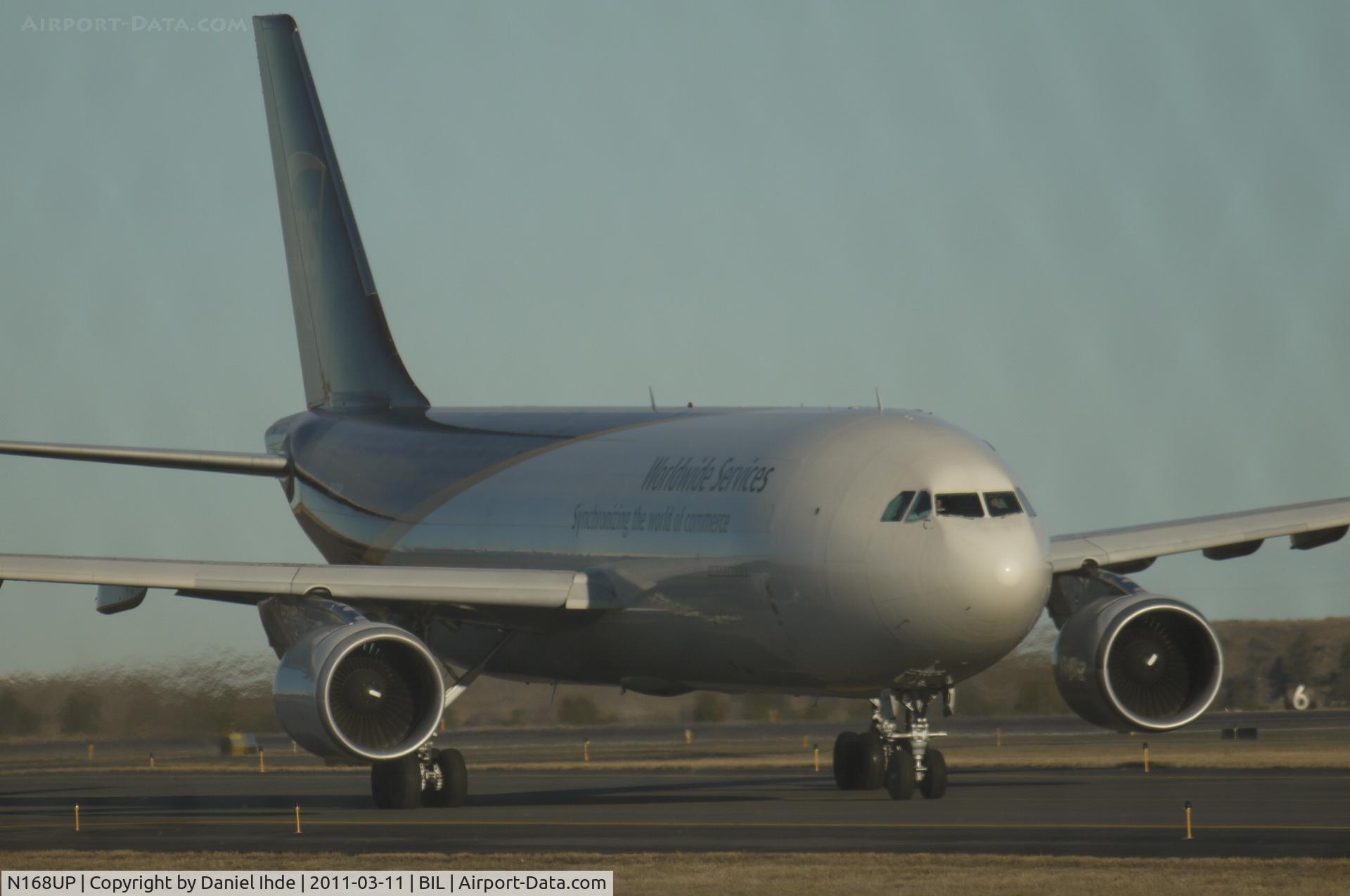 N168UP, 2005 Airbus A300F4-622R C/N 0863, UPS Airbus A300 departing BIL