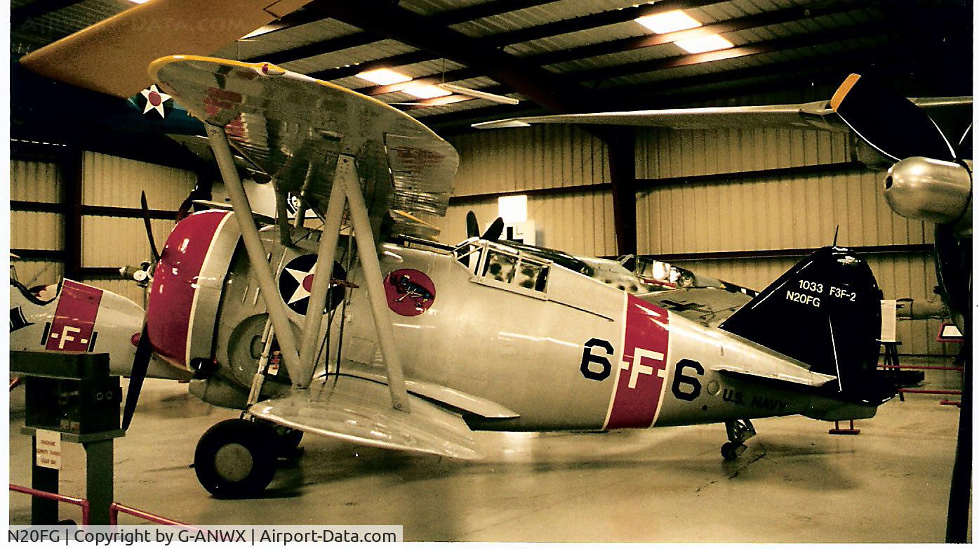 N20FG, 1938 Grumman F3F-2 C/N 1033, Preserved at Planes of Fame Museum, Chino. 1998