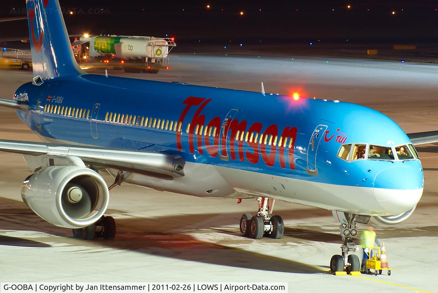 G-OOBA, 2000 Boeing 757-28A C/N 32446, Wintercharter @ LOWS