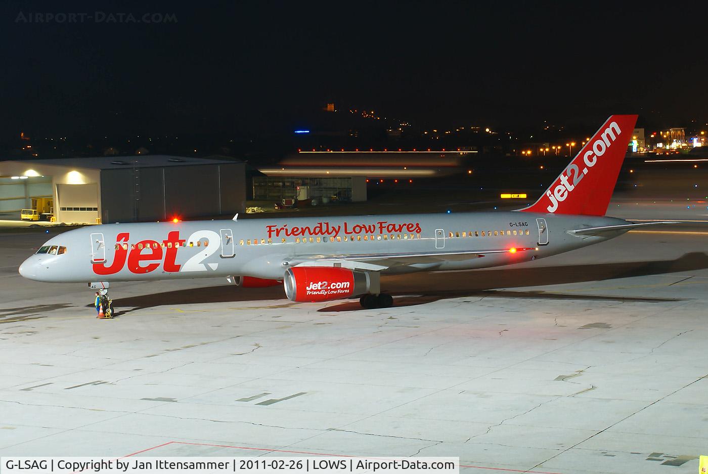 G-LSAG, 1987 Boeing 757-21B C/N 24014, Wintercharter @ LOWS